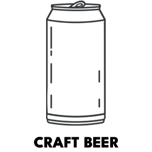 Sketch of a craft beer can