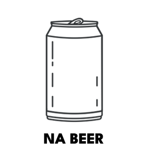 Sketch of a non-alcoholic beer can